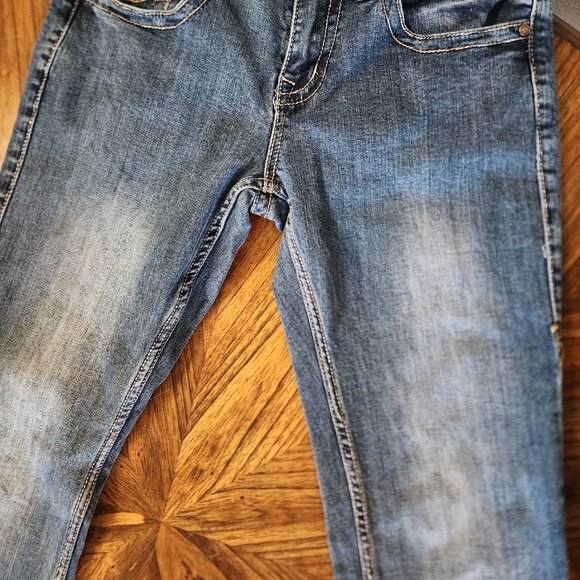 CowGirl Tuff Jeans W 29 L 35 *Like New* "Dark Don't Fence Me In" - Picture 7 of 15